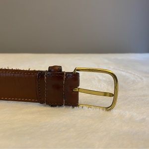 Dooney & Bourke Brown Bridle Leather 10002 Belt Size 48